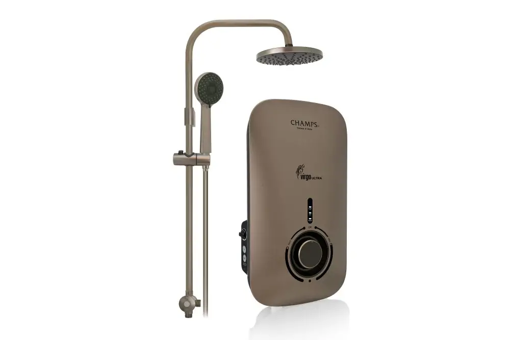 Alternative view of Virgo Ultra Instant Water Heater With Rain Shower Set (Gunmetal)